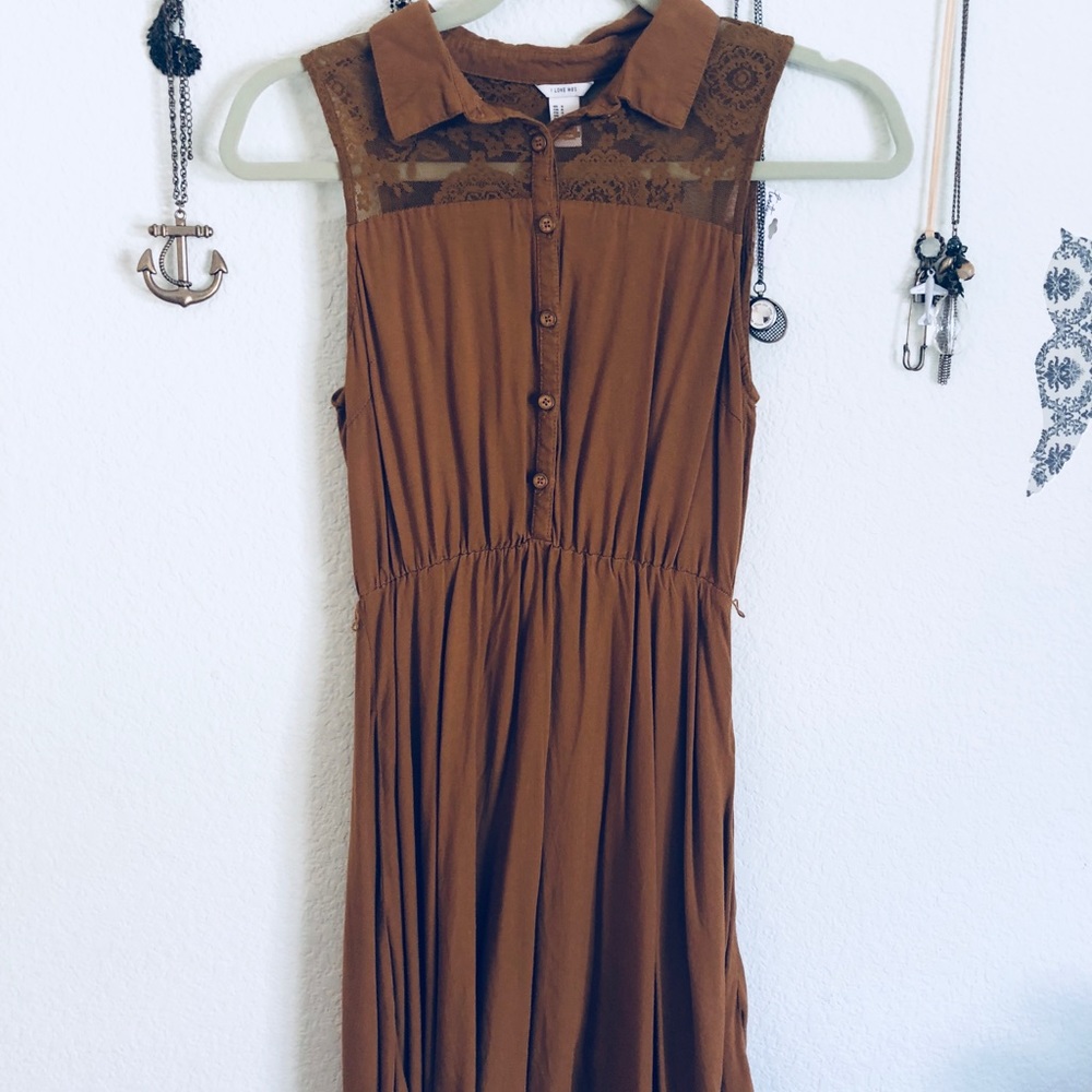 Tan Casual Dress